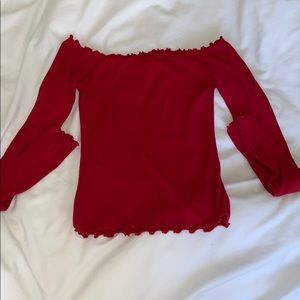 off the shoulder hollister top